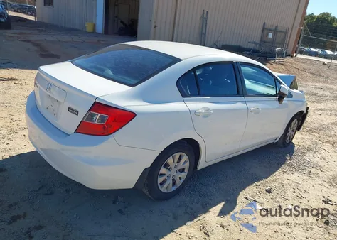 2012 Honda Civic Lx из США, поврежденный, VIN 2HGFB2F52CH523251